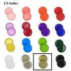 1  Flat Linerless Double Sided Painted Flattened Bottle Caps Diy- Gold 200pcs