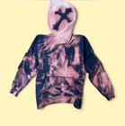 Custom Thrasher Skateboard Magazine Tie Dye Acid Wash Hoodie Men   s Small