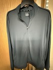 Tek Gear Men s L Full-zip Track Jacket Gray Polyester Knit Pockets Stand-up