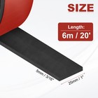 Neoprene Rubber Strips 1  X 3 16  X 20   Self Adhesive Solid Rubber Sheet