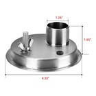 Bbq Smoker Round Adapter 110mm For Dragon Kamado Weber Egg Big Green Egg Akorn