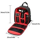 Camera Backpack Shoulder Bag For Canon Nikon Sony Dslr Digital Waterproof Red