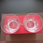 Unused  Baccarat Stella 2014 Tumbler Crystal Rock Glass Pair Set Of 2 W box