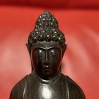 Ebony Shakyamuni Buddha Seated Statue 30cm Indonesian Bali Hand Carved