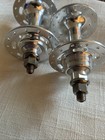 Fixed Gear Hubs Track Bike Hubset 28h 100mm Front 120mm Rear Silver New