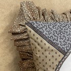 Vtg Quilted Cat Pillow 14    X 13 5    Floral Browns Tans Kitty Grandma Core - Read