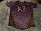  51 Game Used Worn Albuquerque Isotopes Purple Bp Jersey Rockies