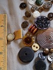 100 Antique To Vintage Mixed Variety Buttons As Is 