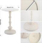 Vintage Style End Table - Metal White
