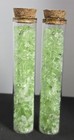 Uranium Glass Filled 4  Glass Tubes