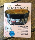 Vtg Travel Sewing Kit Case New Hinged Box