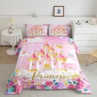 Feelyou Kids Castle Bedding Set Twin Size Princess Comforter 2pcs
