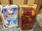 Vintage Millennium The Bear Teenie Beanie Baby Mcdonalds 2000  In Package 