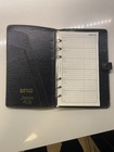  Filofax System Personal Organizer Black Leather  Vintage 