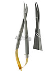 New Castroviejo Micro Scissors Curved Tc 6  Surgical Dental  Instruments-german 