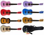 23  Kids Acoustic Toy Guitar Kit Gig Bag   Picks   Strap   Tuner - Sunburst