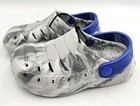Brand New Toddler Size 8 Rugged Shark Grey Swirl Clog Slip-on Shoes Water Safe