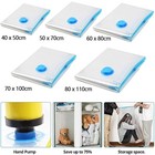 12 X Large Space Saving Storage Vacuum Bags Clothes Bedding Organiser Under Bed