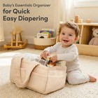 Baby Diaper Caddy Organizer For Changing Table     Stylish Nursery Storage Bask   