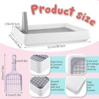 4-pack Bunny Litter Box W  Toilet Tray Scoop  15 1 X 12 2 X2 6 In