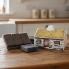 Scottish Cottage Turf Peat Incense Burner Scotland Croft Celtic Gift
