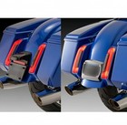 For Harley Touring Street Glide Flhx 24-2025 Black Rear Led License Plate Frame