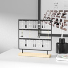 Earring Holder Stand 3-tier Hanging Jewelry Organizer Display Rack Storage