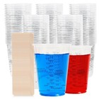 Fais Du 8oz Disposable Measuring Cups With Stirring Sticks Plastic Epoxy Resin 