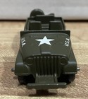 Vintage Midgetoy Us Army Jeep Diecast Metal Usa 2 5    Length
