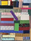 Fabric Scraps Lot Of 54 Pieces 1   -3    Vintage now Quilting Crafts