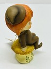 Vintage Little Folks Pixie Elf Sitting On Mushroom Figurine Collectible