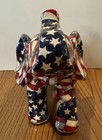Vintage Lavie Elephant Figurine Stars And Stripes Pattern Republican Mascot