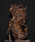 8  Rare Old Chinese Boxwood Carving Arhat Damo Bodhidharma Dharma Buddha Statue