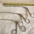 Set Of 3  Straight   Curved Arthroscopic Punch Forceps