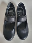 Dansko Kendra Black Leather Mary Jane Wedge Shoes Size 7 5 Comfort Teacher
