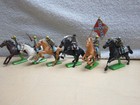 Vintage 1971 Set Of 6 Britains Deetail Confederate Civil War Cavalry  England