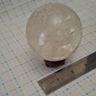 1 2lb Clear Quartz Crystal Sphere Ball W  Stand  Approx 3 In Diameter
