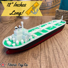 Modern Oil Tanker Ship Model - 12 Inch Commercial Vessel Replica Marine Tanker