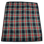 Blue Jean Teddy Bear Baby Blanket Handmade Quilted Reversible Plaid Nursery