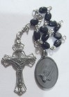Vintage Catholic Double Side Crucifix Religious Rosary Pray For Us Pendant 53917