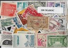 100 French Morocco Kingdom Stamps