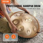 Vevor Handpan Drum 22 In 9 Notes D Minor Steel Hand Drum With Mallets Adult Gift