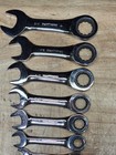 Gearwrench 7pc Short Sae Ratcheting Combination Wrench Set Standard Chrome