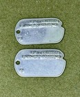 Wwii Ww2 Dog Tag Set T43-44