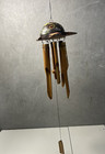Turtle Wind Chime Hand Carved Bamboo Wood Tiki Garden Home Pool Patio