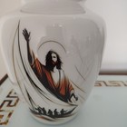 Sailing Boat Metal Urn  Human Ashes Adult Cremation Urns In Velvet Bag 10  