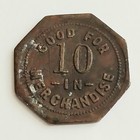 Rare E g  Reinsch Stuttgart Arkansas 10c Trade Token Tc-325075 Merchant Brass