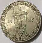 1925-g German Weimar 5 Mark Reichsmark  Km-47  Au-bu  Low Mintage