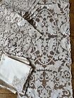 Antique  Linens- Circa 1900   s lovely Madeira Embroidered Placemat Set