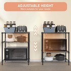 Heavy Duty 3-tier Wire Shelving Rack Storage Metal Shelf Garage Kitchen Holder